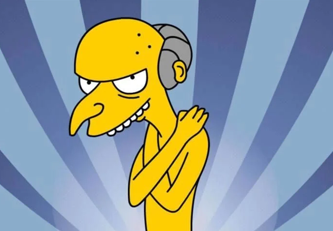 Mr. Burns, Los SImpsons - Matt Groening